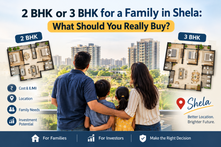3 BHK vs 2 BHK Flats in Shela: A Complete Buyer’s Guide for Families & Investors