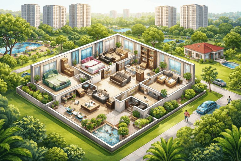 3 BHK vs 2 BHK Flats in Shela