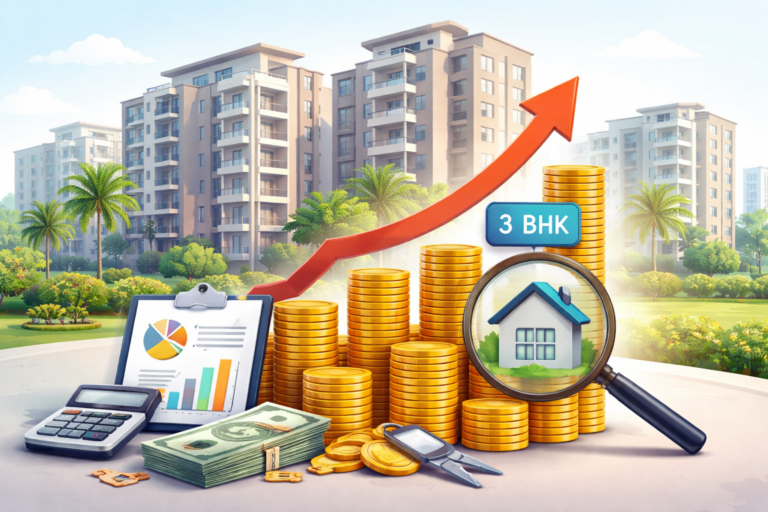 3 BHK Flats in Shela Under 80 Lacs