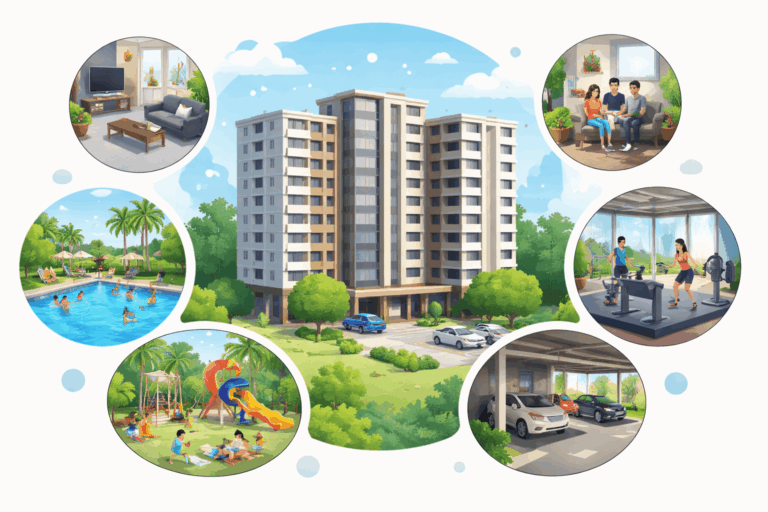 3 BHK Flats in Shela Under 80 Lacs