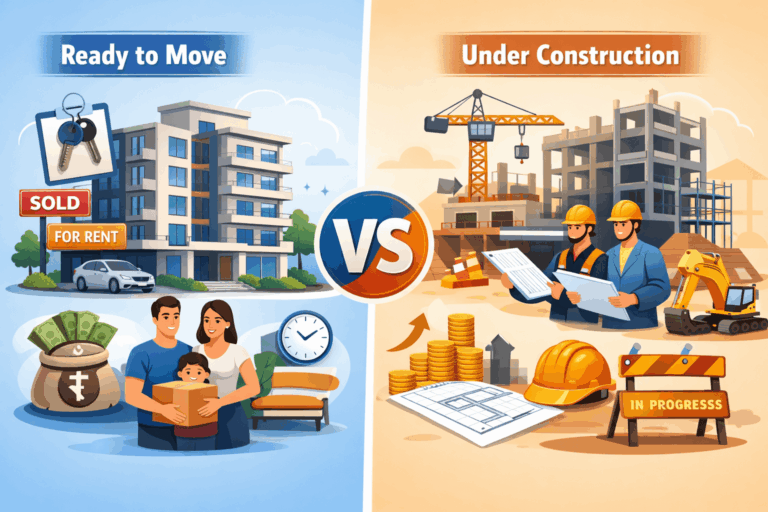 Ready to Move vs Under Construction 3 BHK Flats in Shela