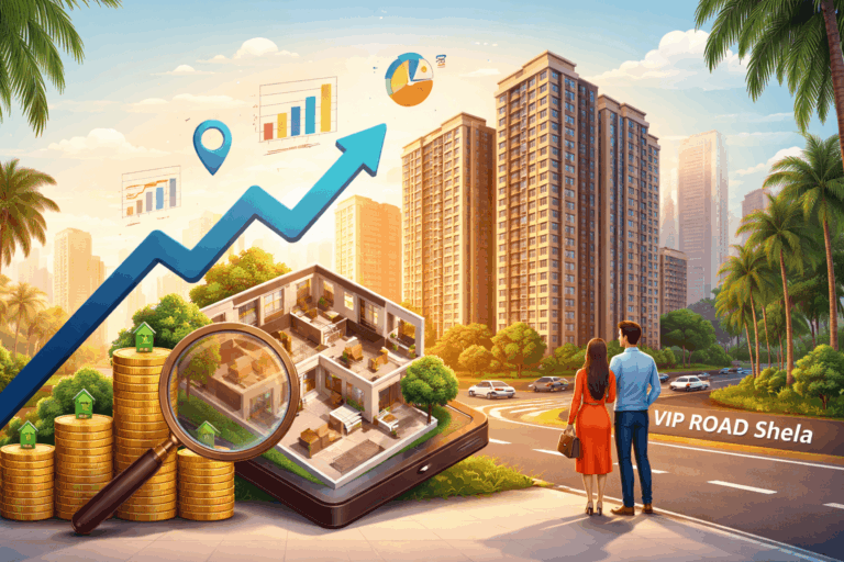 3 BHK Flats near VIP Road Shela