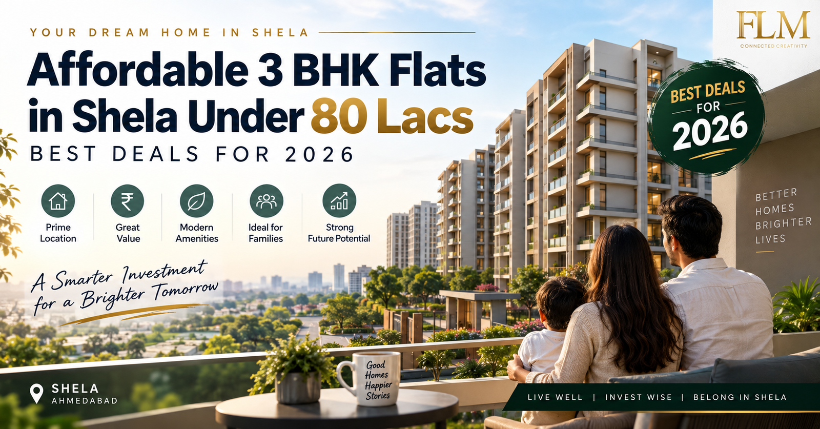 Affordable 3 BHK Flats in Shela Under 80 Lacs | Best Deals For 2026