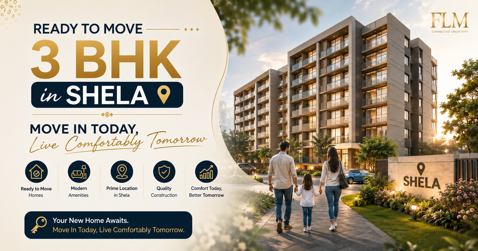 Ready to Move 3 BHK in Shela: Move In Today, Live Comfortably Tomorrow
