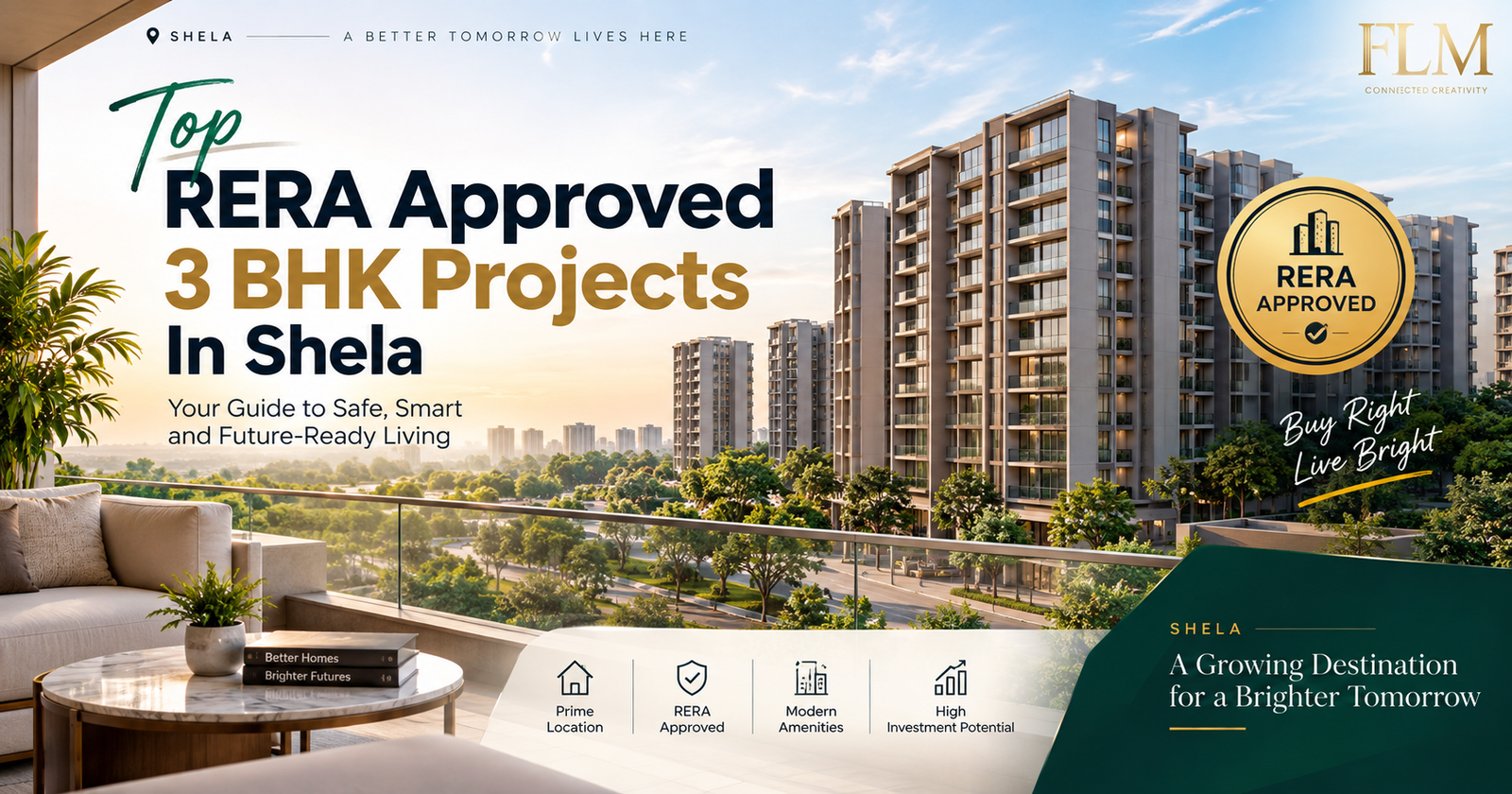 Top RERA Approved 3 BHK Projects in Shela: A Buyer’s Guide to RERA Registered Flats in Shela