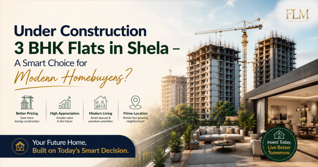 Under Construction 3 BHK Flats in Shela – A Smart Choice for Modern Homebuyers