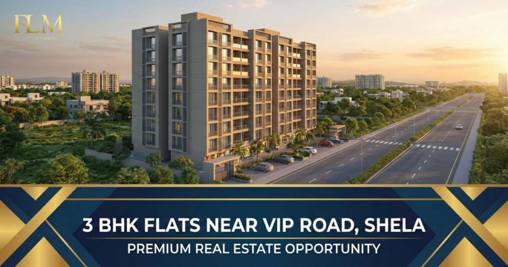 3 BHK Flats near VIP Road Shela