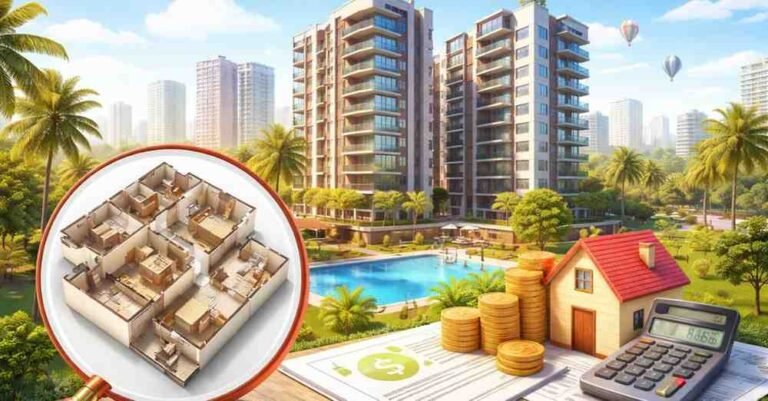 What is the price of 3 BHK flats in Shela?