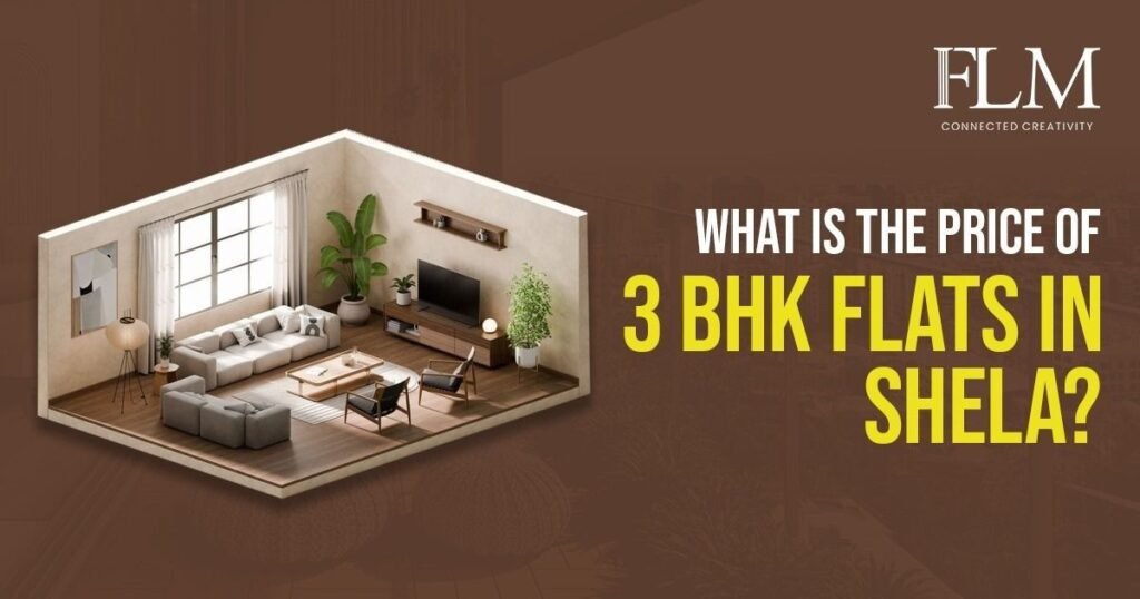 What is the price of 3 BHK flats in Shela?