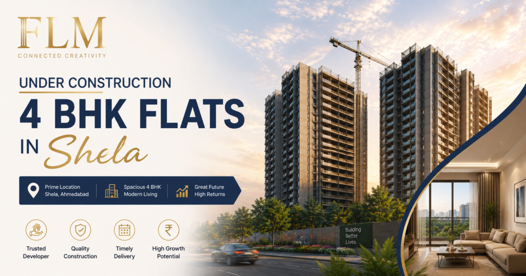 Under Construction 4 BHK Flats In Shela