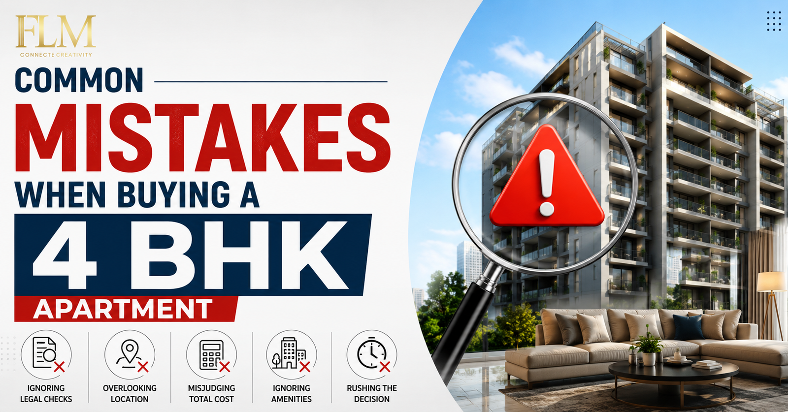 Common Mistakes When Buying a 4 BHK Apartment 