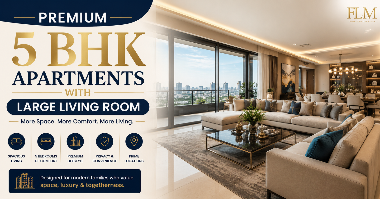 Premium 5 BHK Apartments With Large Living Room: A Practical Buyer’s Guide