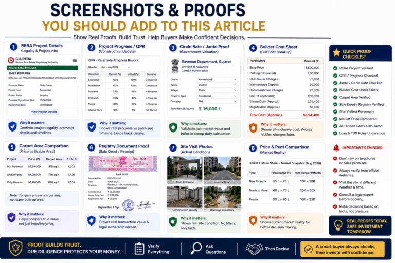 3 BHK Flats in Shela Under ₹60 Lakhs: A Buyer-First Guide Before You Pay a Booking Amount