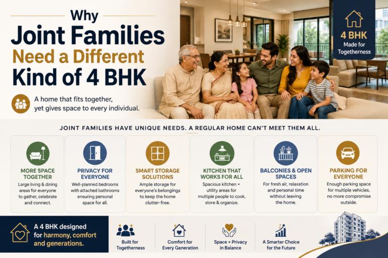 4 BHK Flats for Joint Families in Shela: A Practical Buyer’s Guide