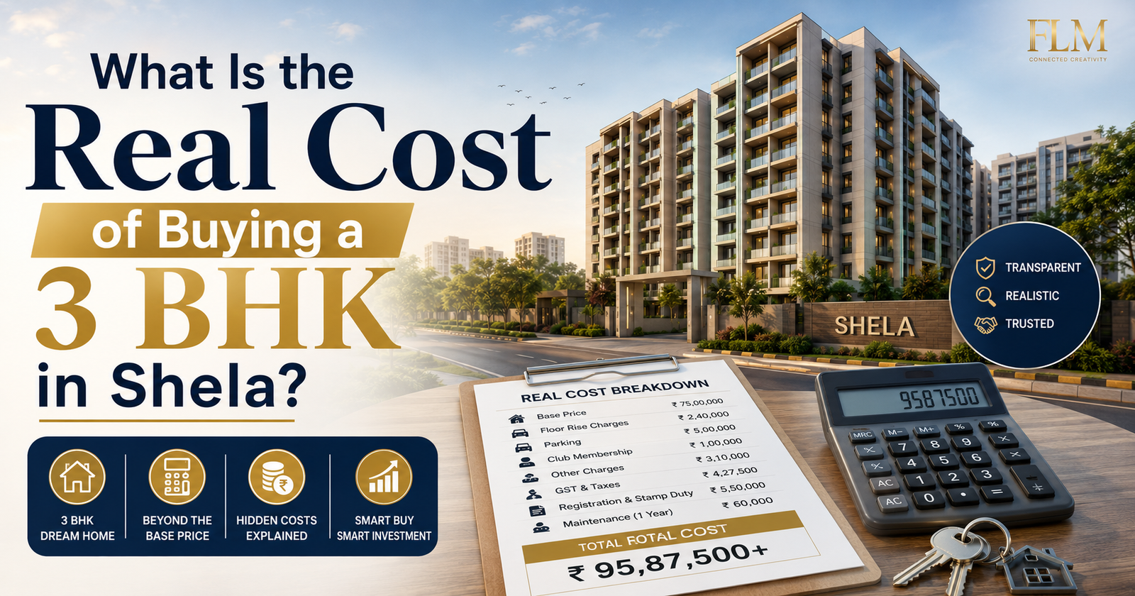 What Is the Real Cost of Buying a 3 BHK in Shela?